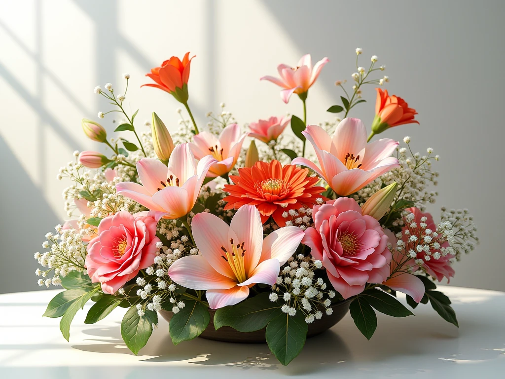 Beautiful fresh flower arrangements